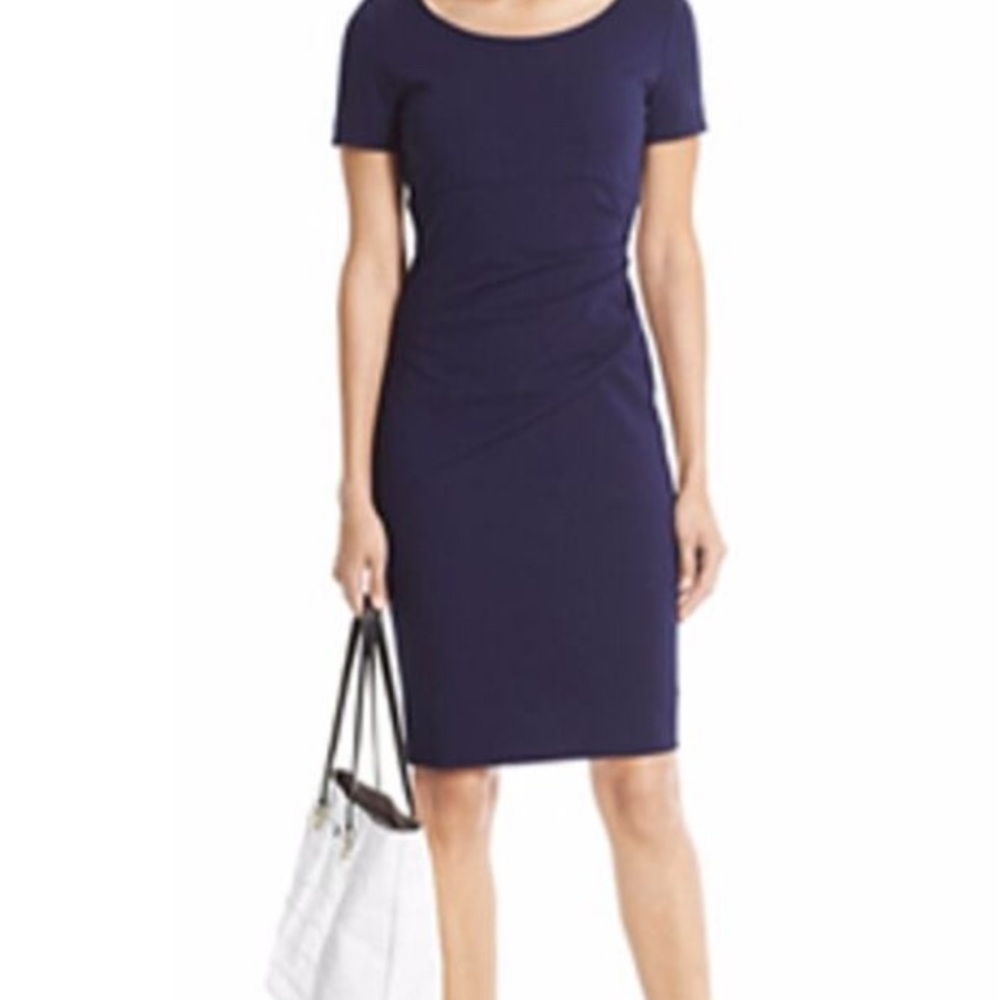 Diane Von Furstenberg Navy Bevina Midi Dress